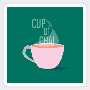 Copy of CupOfChai Green Sticker